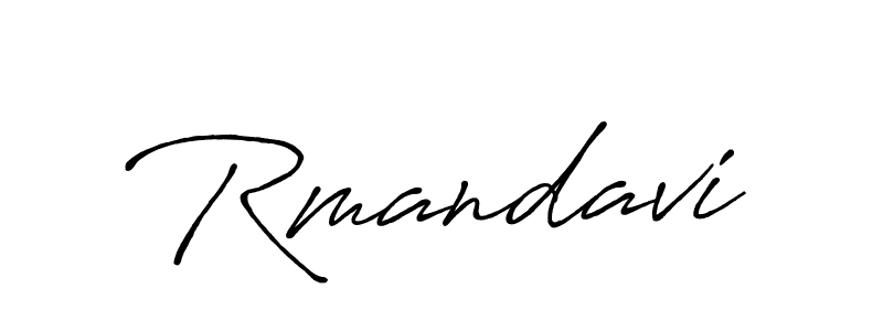 Create a beautiful signature design for name Rmandavi. With this signature (Antro_Vectra_Bolder) fonts, you can make a handwritten signature for free. Rmandavi signature style 7 images and pictures png