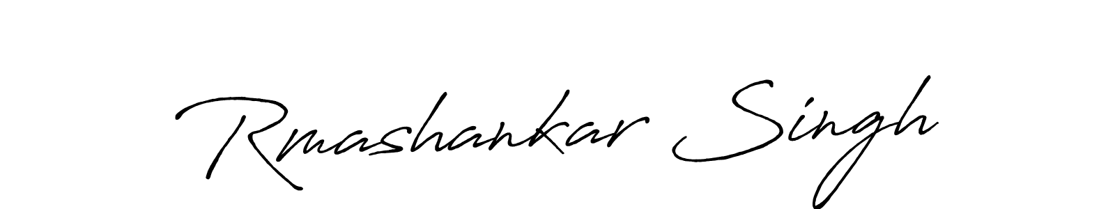 The best way (Antro_Vectra_Bolder) to make a short signature is to pick only two or three words in your name. The name Rmashankar Singh include a total of six letters. For converting this name. Rmashankar Singh signature style 7 images and pictures png