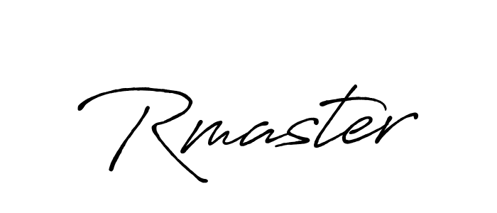 Design your own signature with our free online signature maker. With this signature software, you can create a handwritten (Antro_Vectra_Bolder) signature for name Rmaster. Rmaster signature style 7 images and pictures png