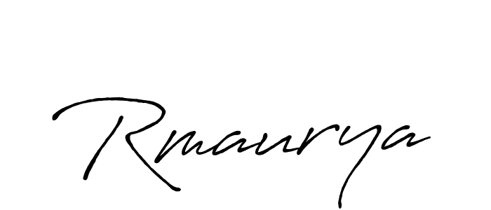 How to make Rmaurya name signature. Use Antro_Vectra_Bolder style for creating short signs online. This is the latest handwritten sign. Rmaurya signature style 7 images and pictures png