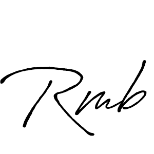 It looks lik you need a new signature style for name Rmb. Design unique handwritten (Antro_Vectra_Bolder) signature with our free signature maker in just a few clicks. Rmb signature style 7 images and pictures png