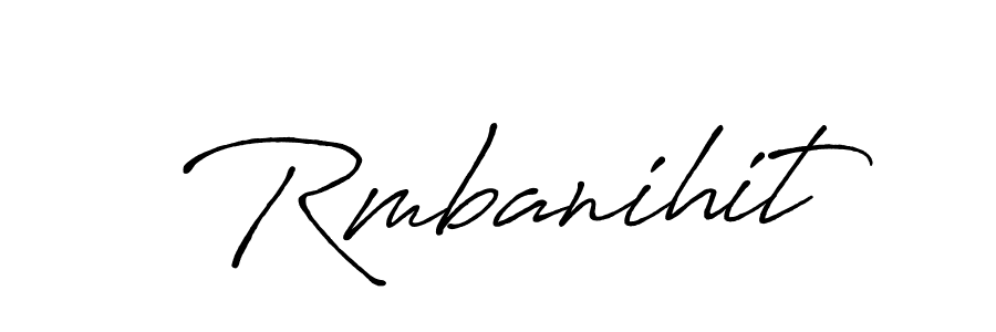 Also we have Rmbanihit name is the best signature style. Create professional handwritten signature collection using Antro_Vectra_Bolder autograph style. Rmbanihit signature style 7 images and pictures png