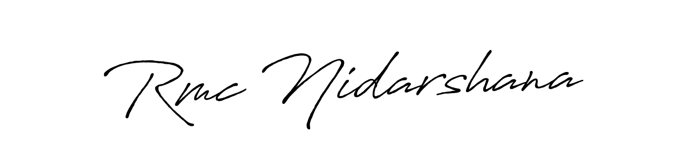Antro_Vectra_Bolder is a professional signature style that is perfect for those who want to add a touch of class to their signature. It is also a great choice for those who want to make their signature more unique. Get Rmc Nidarshana name to fancy signature for free. Rmc Nidarshana signature style 7 images and pictures png