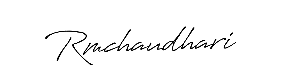 Rmchaudhari stylish signature style. Best Handwritten Sign (Antro_Vectra_Bolder) for my name. Handwritten Signature Collection Ideas for my name Rmchaudhari. Rmchaudhari signature style 7 images and pictures png