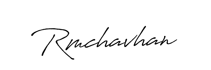 Rmchavhan stylish signature style. Best Handwritten Sign (Antro_Vectra_Bolder) for my name. Handwritten Signature Collection Ideas for my name Rmchavhan. Rmchavhan signature style 7 images and pictures png