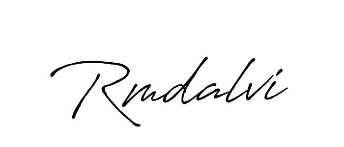 Antro_Vectra_Bolder is a professional signature style that is perfect for those who want to add a touch of class to their signature. It is also a great choice for those who want to make their signature more unique. Get Rmdalvi name to fancy signature for free. Rmdalvi signature style 7 images and pictures png