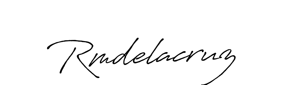 Design your own signature with our free online signature maker. With this signature software, you can create a handwritten (Antro_Vectra_Bolder) signature for name Rmdelacruz. Rmdelacruz signature style 7 images and pictures png