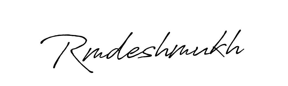 You should practise on your own different ways (Antro_Vectra_Bolder) to write your name (Rmdeshmukh) in signature. don't let someone else do it for you. Rmdeshmukh signature style 7 images and pictures png