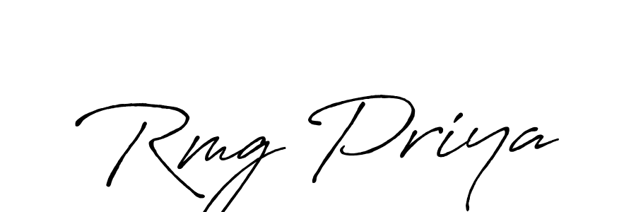 Antro_Vectra_Bolder is a professional signature style that is perfect for those who want to add a touch of class to their signature. It is also a great choice for those who want to make their signature more unique. Get Rmg Priya name to fancy signature for free. Rmg Priya signature style 7 images and pictures png