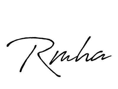 The best way (Antro_Vectra_Bolder) to make a short signature is to pick only two or three words in your name. The name Rmha include a total of six letters. For converting this name. Rmha signature style 7 images and pictures png
