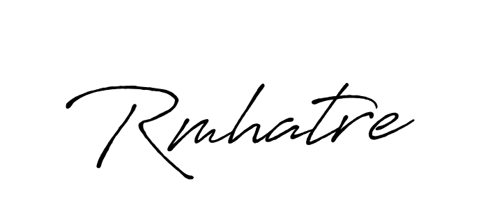 Make a beautiful signature design for name Rmhatre. With this signature (Antro_Vectra_Bolder) style, you can create a handwritten signature for free. Rmhatre signature style 7 images and pictures png