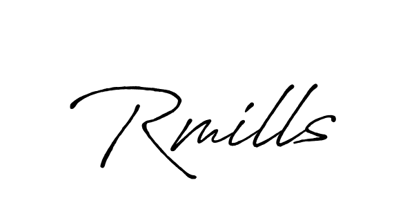 You should practise on your own different ways (Antro_Vectra_Bolder) to write your name (Rmills) in signature. don't let someone else do it for you. Rmills signature style 7 images and pictures png