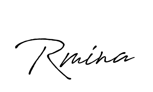 Best and Professional Signature Style for Rmina. Antro_Vectra_Bolder Best Signature Style Collection. Rmina signature style 7 images and pictures png