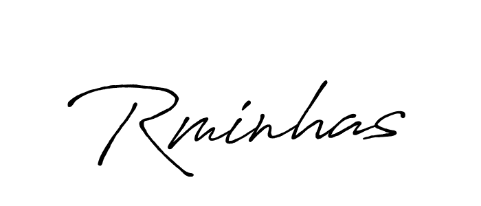 Antro_Vectra_Bolder is a professional signature style that is perfect for those who want to add a touch of class to their signature. It is also a great choice for those who want to make their signature more unique. Get Rminhas name to fancy signature for free. Rminhas signature style 7 images and pictures png