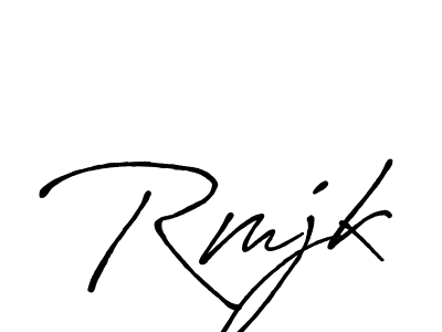 It looks lik you need a new signature style for name Rmjk. Design unique handwritten (Antro_Vectra_Bolder) signature with our free signature maker in just a few clicks. Rmjk signature style 7 images and pictures png