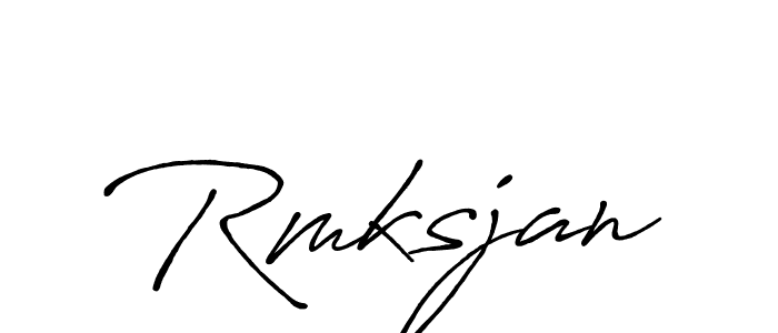 Also You can easily find your signature by using the search form. We will create Rmksjan name handwritten signature images for you free of cost using Antro_Vectra_Bolder sign style. Rmksjan signature style 7 images and pictures png