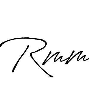 Rmm stylish signature style. Best Handwritten Sign (Antro_Vectra_Bolder) for my name. Handwritten Signature Collection Ideas for my name Rmm. Rmm signature style 7 images and pictures png