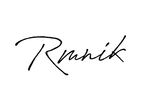 You should practise on your own different ways (Antro_Vectra_Bolder) to write your name (Rmnik) in signature. don't let someone else do it for you. Rmnik signature style 7 images and pictures png