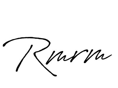 How to make Rmrm signature? Antro_Vectra_Bolder is a professional autograph style. Create handwritten signature for Rmrm name. Rmrm signature style 7 images and pictures png