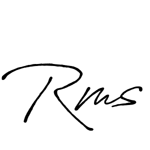 Design your own signature with our free online signature maker. With this signature software, you can create a handwritten (Antro_Vectra_Bolder) signature for name Rms. Rms signature style 7 images and pictures png