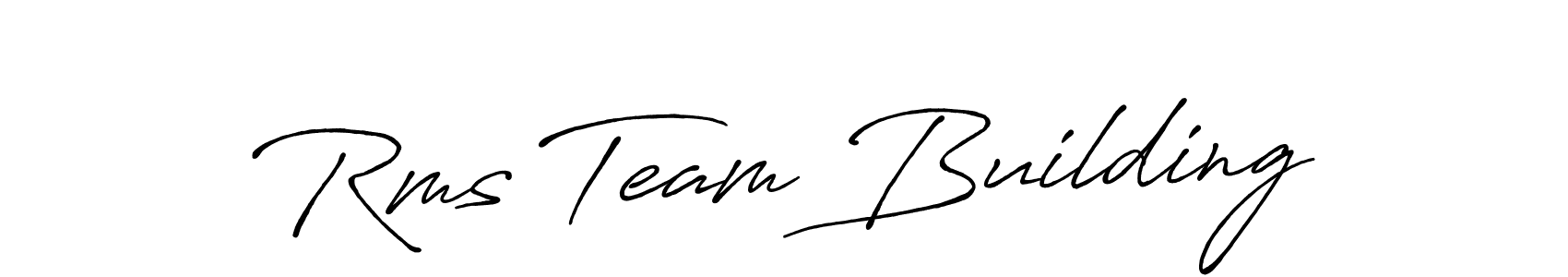 Also we have Rms Team Building name is the best signature style. Create professional handwritten signature collection using Antro_Vectra_Bolder autograph style. Rms Team Building signature style 7 images and pictures png