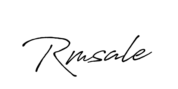 Rmsale stylish signature style. Best Handwritten Sign (Antro_Vectra_Bolder) for my name. Handwritten Signature Collection Ideas for my name Rmsale. Rmsale signature style 7 images and pictures png