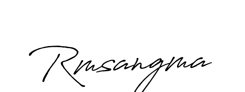 Also we have Rmsangma name is the best signature style. Create professional handwritten signature collection using Antro_Vectra_Bolder autograph style. Rmsangma signature style 7 images and pictures png