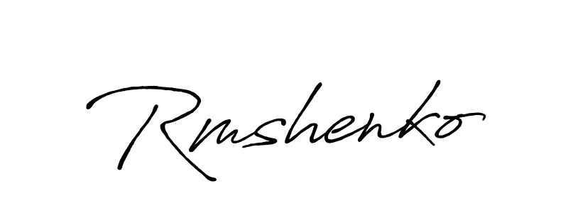 if you are searching for the best signature style for your name Rmshenko. so please give up your signature search. here we have designed multiple signature styles  using Antro_Vectra_Bolder. Rmshenko signature style 7 images and pictures png