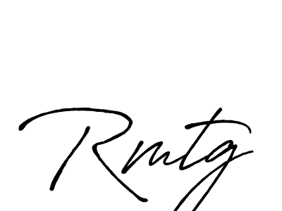 Rmtg stylish signature style. Best Handwritten Sign (Antro_Vectra_Bolder) for my name. Handwritten Signature Collection Ideas for my name Rmtg. Rmtg signature style 7 images and pictures png