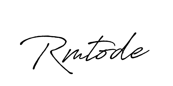 Also You can easily find your signature by using the search form. We will create Rmtode name handwritten signature images for you free of cost using Antro_Vectra_Bolder sign style. Rmtode signature style 7 images and pictures png