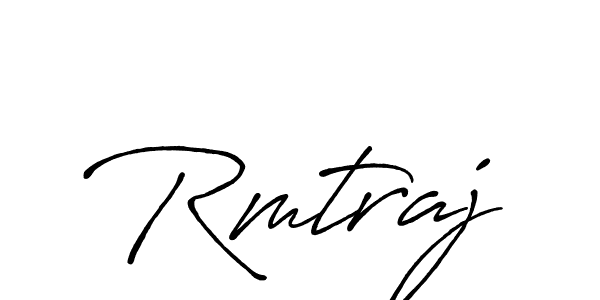 It looks lik you need a new signature style for name Rmtraj. Design unique handwritten (Antro_Vectra_Bolder) signature with our free signature maker in just a few clicks. Rmtraj signature style 7 images and pictures png