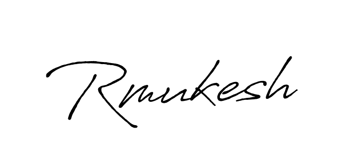 Make a beautiful signature design for name Rmukesh. Use this online signature maker to create a handwritten signature for free. Rmukesh signature style 7 images and pictures png