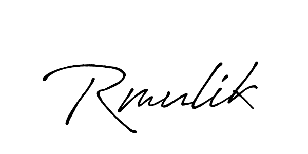 Design your own signature with our free online signature maker. With this signature software, you can create a handwritten (Antro_Vectra_Bolder) signature for name Rmulik. Rmulik signature style 7 images and pictures png