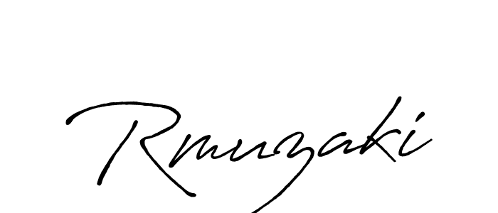 Also we have Rmuzaki name is the best signature style. Create professional handwritten signature collection using Antro_Vectra_Bolder autograph style. Rmuzaki signature style 7 images and pictures png
