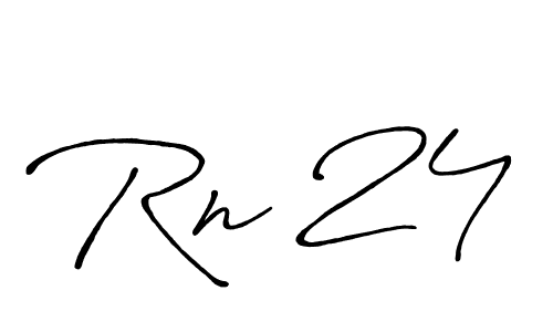 This is the best signature style for the Rn 24 name. Also you like these signature font (Antro_Vectra_Bolder). Mix name signature. Rn 24 signature style 7 images and pictures png