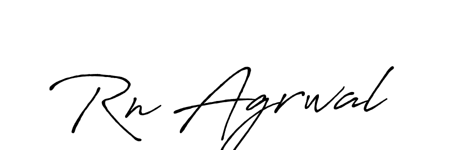 The best way (Antro_Vectra_Bolder) to make a short signature is to pick only two or three words in your name. The name Rn Agrwal include a total of six letters. For converting this name. Rn Agrwal signature style 7 images and pictures png