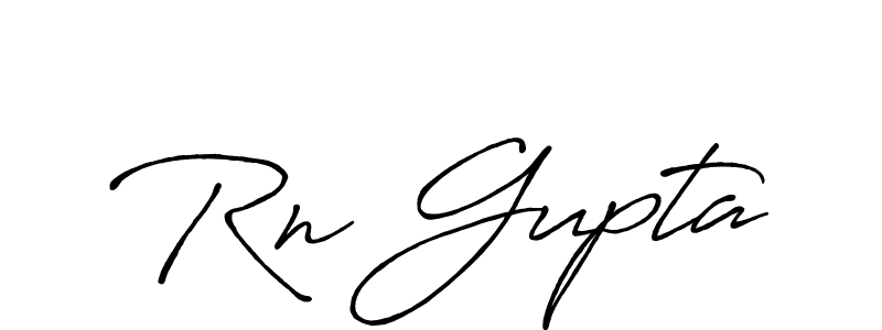 How to make Rn Gupta name signature. Use Antro_Vectra_Bolder style for creating short signs online. This is the latest handwritten sign. Rn Gupta signature style 7 images and pictures png
