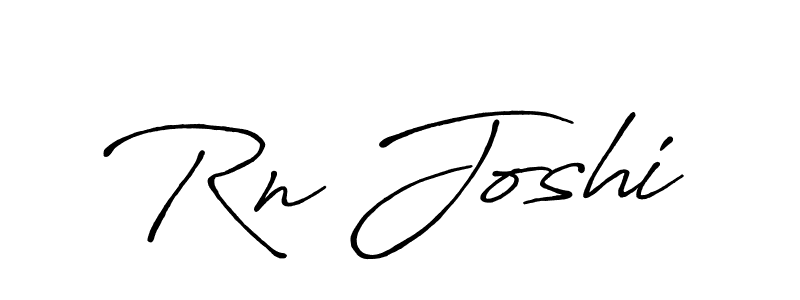 Make a beautiful signature design for name Rn Joshi. With this signature (Antro_Vectra_Bolder) style, you can create a handwritten signature for free. Rn Joshi signature style 7 images and pictures png