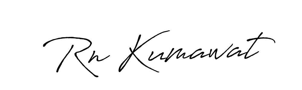 Also You can easily find your signature by using the search form. We will create Rn Kumawat name handwritten signature images for you free of cost using Antro_Vectra_Bolder sign style. Rn Kumawat signature style 7 images and pictures png