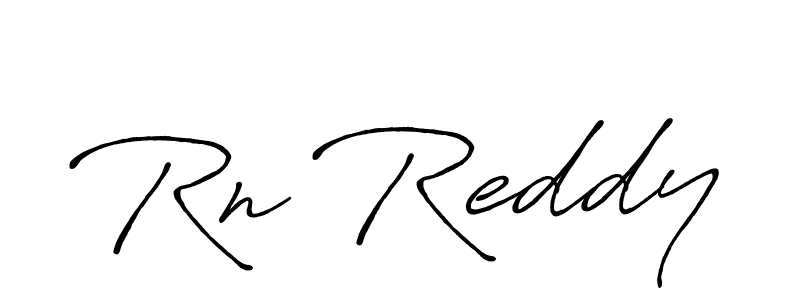 How to make Rn Reddy name signature. Use Antro_Vectra_Bolder style for creating short signs online. This is the latest handwritten sign. Rn Reddy signature style 7 images and pictures png