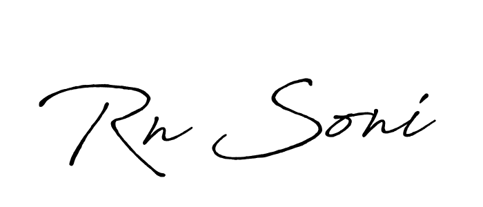 You can use this online signature creator to create a handwritten signature for the name Rn Soni. This is the best online autograph maker. Rn Soni signature style 7 images and pictures png