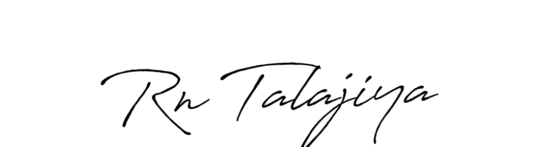 Design your own signature with our free online signature maker. With this signature software, you can create a handwritten (Antro_Vectra_Bolder) signature for name Rn Talajiya. Rn Talajiya signature style 7 images and pictures png
