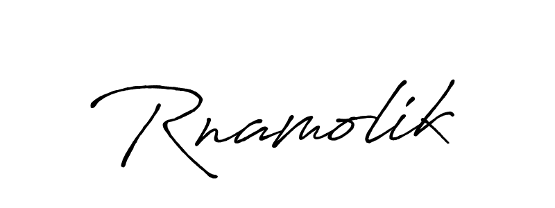 Make a beautiful signature design for name Rnamolik. With this signature (Antro_Vectra_Bolder) style, you can create a handwritten signature for free. Rnamolik signature style 7 images and pictures png