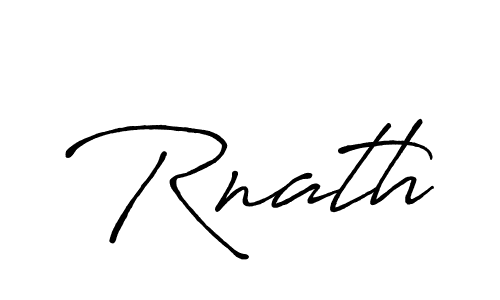 Create a beautiful signature design for name Rnath. With this signature (Antro_Vectra_Bolder) fonts, you can make a handwritten signature for free. Rnath signature style 7 images and pictures png
