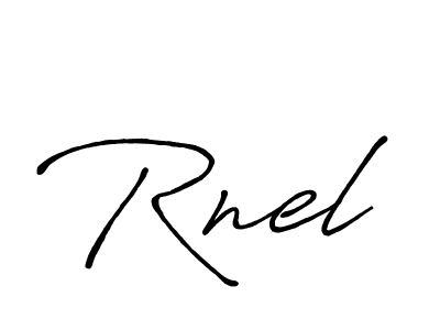 Design your own signature with our free online signature maker. With this signature software, you can create a handwritten (Antro_Vectra_Bolder) signature for name Rnel. Rnel signature style 7 images and pictures png