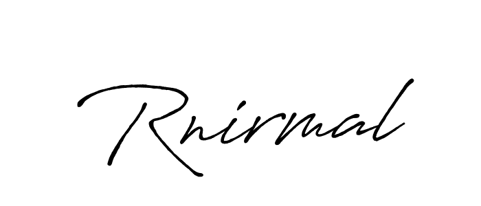How to make Rnirmal signature? Antro_Vectra_Bolder is a professional autograph style. Create handwritten signature for Rnirmal name. Rnirmal signature style 7 images and pictures png