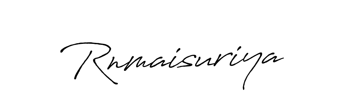 It looks lik you need a new signature style for name Rnmaisuriya. Design unique handwritten (Antro_Vectra_Bolder) signature with our free signature maker in just a few clicks. Rnmaisuriya signature style 7 images and pictures png