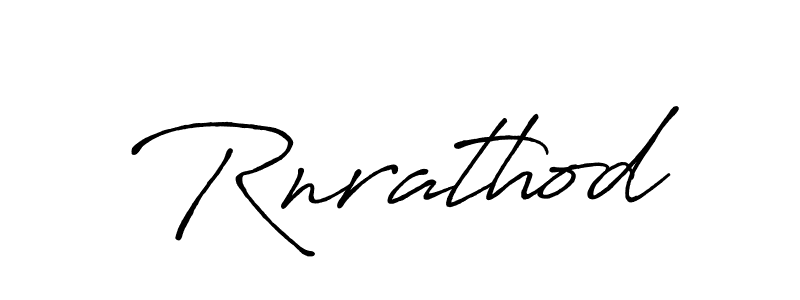 Rnrathod stylish signature style. Best Handwritten Sign (Antro_Vectra_Bolder) for my name. Handwritten Signature Collection Ideas for my name Rnrathod. Rnrathod signature style 7 images and pictures png