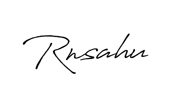 Also we have Rnsahu name is the best signature style. Create professional handwritten signature collection using Antro_Vectra_Bolder autograph style. Rnsahu signature style 7 images and pictures png