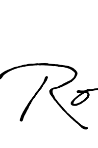 The best way (Antro_Vectra_Bolder) to make a short signature is to pick only two or three words in your name. The name Ro include a total of six letters. For converting this name. Ro signature style 7 images and pictures png